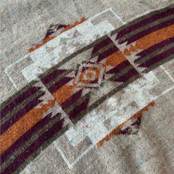 Mens Vintage Sweater Made in Italy Southwestern Sweater Aztec XL - Picture 5 of 10